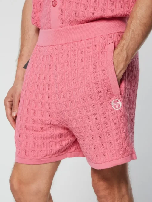 Knitwear|Sergio Tacchini Ulivo Crochet Short- Wild Rose