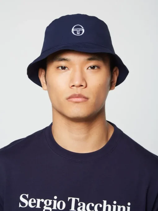 Headwear|Sergio Tacchini Vacanza Bucket Hat- Maritime Blue