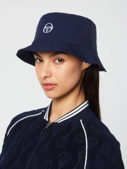 Headwear|Sergio Tacchini Vacanza Bucket Hat- Maritime Blue