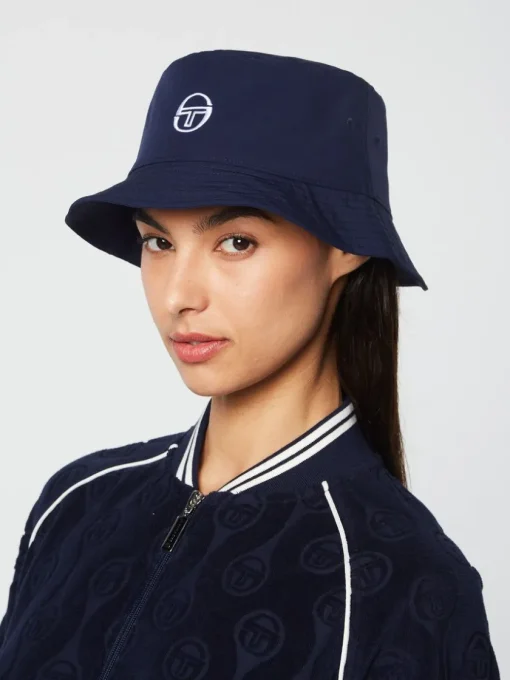 Headwear|Sergio Tacchini Vacanza Bucket Hat- Maritime Blue