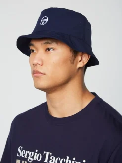 Headwear|Sergio Tacchini Vacanza Bucket Hat- Maritime Blue