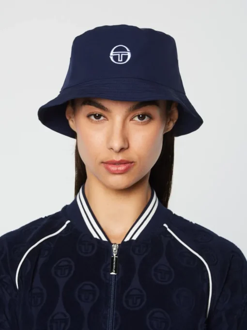 Headwear|Sergio Tacchini Vacanza Bucket Hat- Maritime Blue