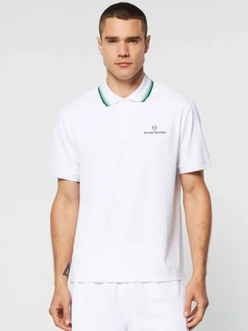View All|Sergio Tacchini Veloce Polo- Brilliant White