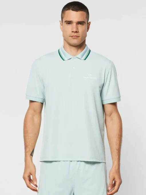 View All|Sergio Tacchini Veloce Polo- Surf Spray