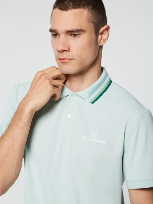 View All|Sergio Tacchini Veloce Polo- Surf Spray