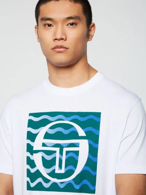 View All|Sergio Tacchini Veloce T-Shirt- Brilliant White