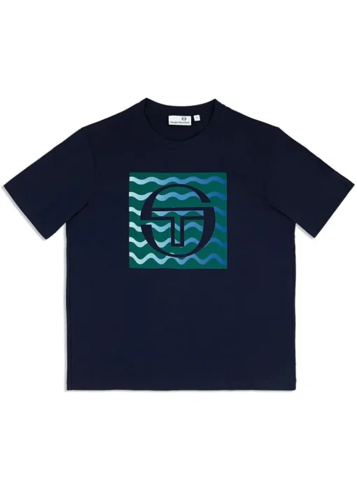 View All|Sergio Tacchini Veloce T-Shirt- Maritime Blue
