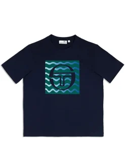 T-Shirts|Sergio Tacchini Veloce T-Shirt- Maritime Blue