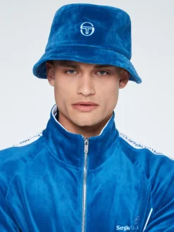 View All|Sergio Tacchini Velour Bucket Hat- Vallarta Blue