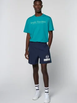 View All|Sergio Tacchini Viva Nylon Short- Maritime Blue