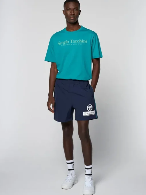 View All|Sergio Tacchini Viva Nylon Short- Maritime Blue