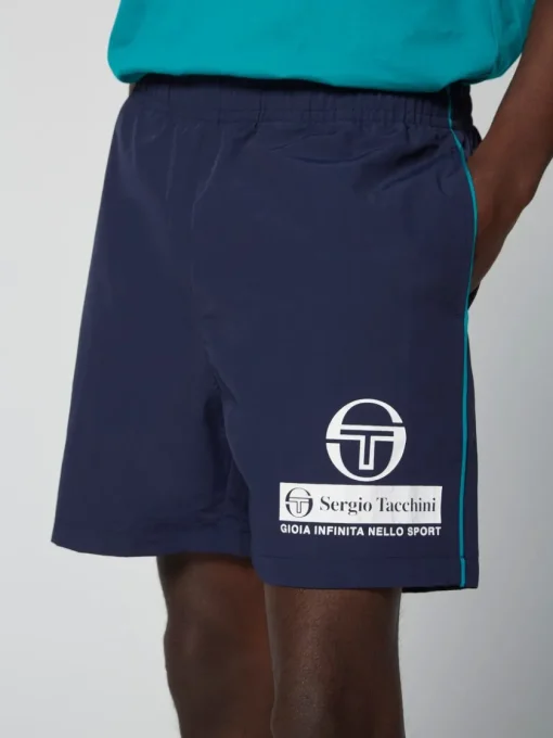View All|Sergio Tacchini Viva Nylon Short- Maritime Blue