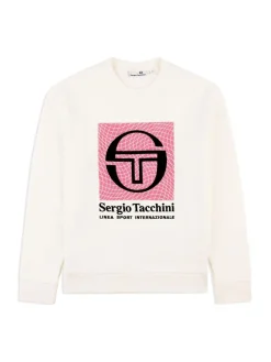 View All|Sergio Tacchini Warp Crewneck- Gardenia