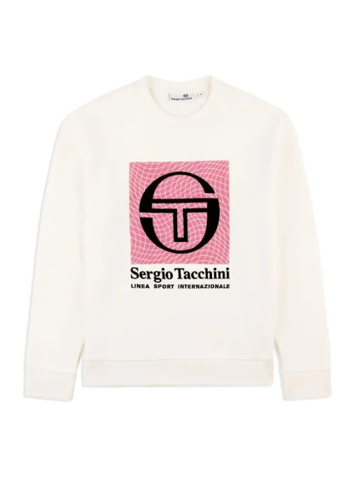 View All|Sergio Tacchini Warp Crewneck- Gardenia
