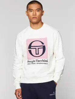 View All|Sergio Tacchini Warp Crewneck- Gardenia