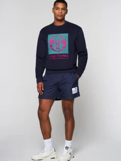 Sweatshirts And Hoodies|Sergio Tacchini Warp Crewneck- Maritime Blue