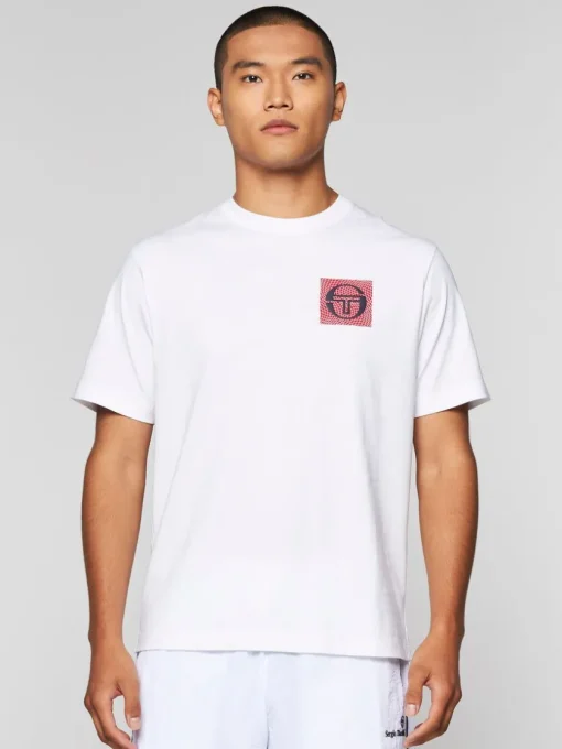 T-Shirts|Sergio Tacchini Warp T-Shirt- Brilliant White
