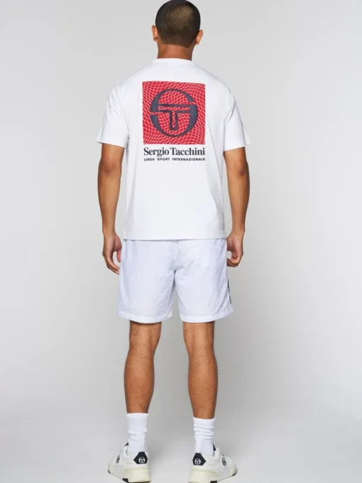 T-Shirts|Sergio Tacchini Warp T-Shirt- Brilliant White