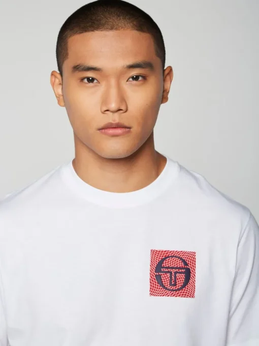 T-Shirts|Sergio Tacchini Warp T-Shirt- Brilliant White