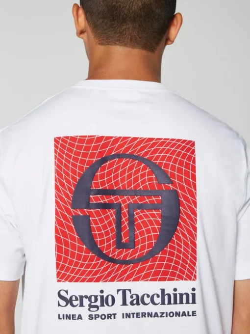 T-Shirts|Sergio Tacchini Warp T-Shirt- Brilliant White