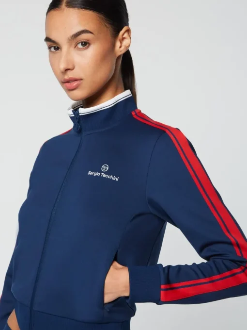 For The Court|Sergio Tacchini Women'S Damarindo Track Jacket- Maritime Blue