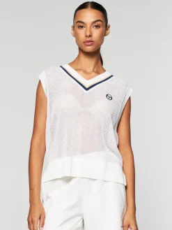 View All|Sergio Tacchini Women'S Damarindo Vest- Gardenia