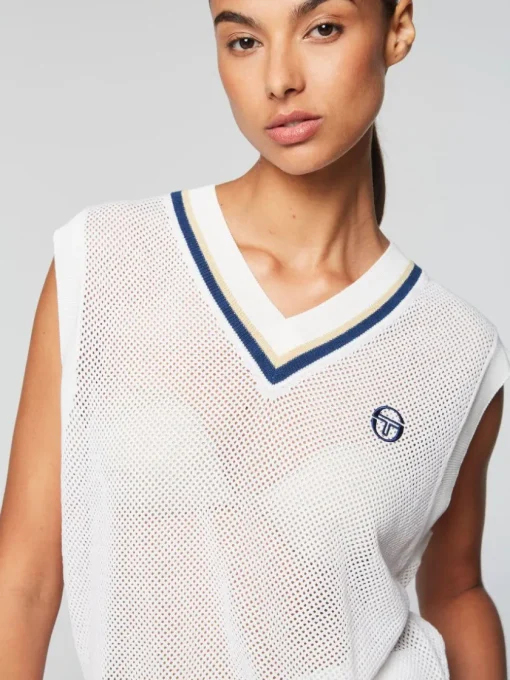View All|Sergio Tacchini Women'S Damarindo Vest- Gardenia