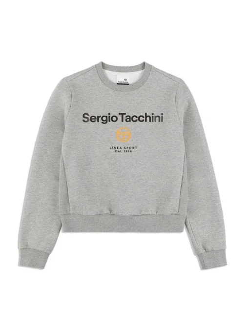 For The Court|Sergio Tacchini Women'S Linea Sport Crewneck- Heather Grey