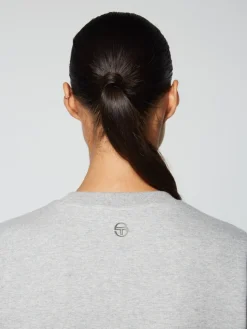 For The Court|Sergio Tacchini Women'S Linea Sport Crewneck- Heather Grey