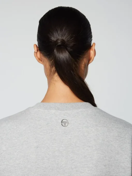 For The Court|Sergio Tacchini Women'S Linea Sport Crewneck- Heather Grey