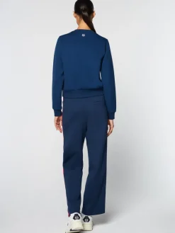 For The Court|Sergio Tacchini Women'S Linea Sport Crewneck- Maritime Blue