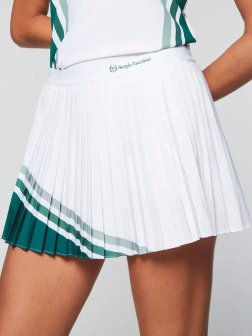 For The Court|Sergio Tacchini Women'S Monza Tennis Skort- Brilliant White