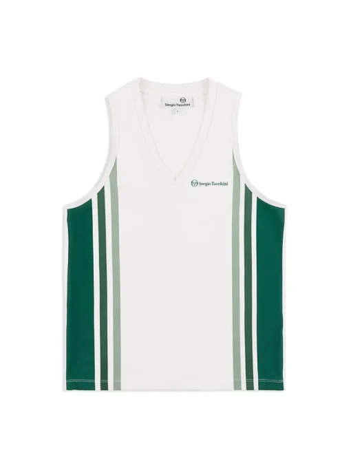 For The Court|Sergio Tacchini Women'S Monza Tennis Tank- Brilliant White