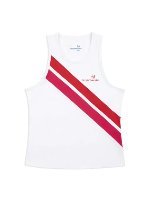 Tops And Sports Bras|Sergio Tacchini Women'S Ortica Tennis Tank- White