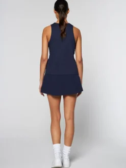 Tops And Sports Bras|Sergio Tacchini Women'S Ortica Tennis Tank- Maritime Blue