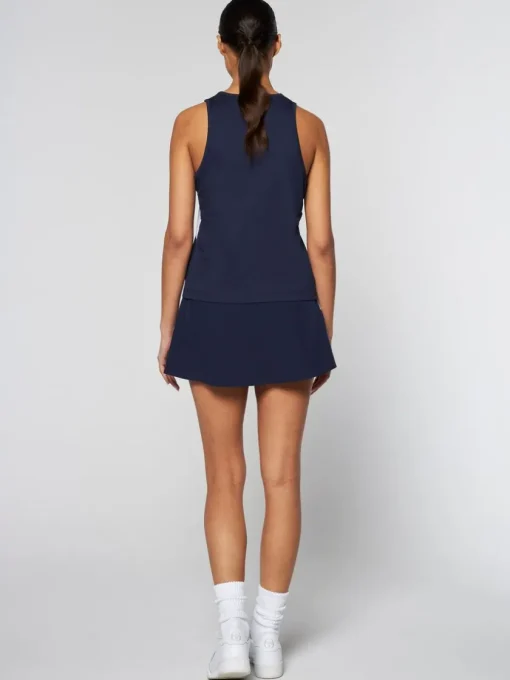 Tops And Sports Bras|Sergio Tacchini Women'S Ortica Tennis Tank- Maritime Blue