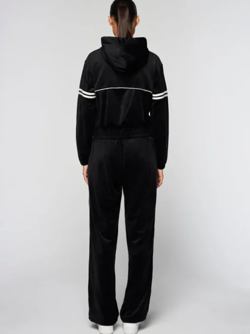 Velour|Sergio Tacchini Women'S Scopeto Hoodie- Black Beauty