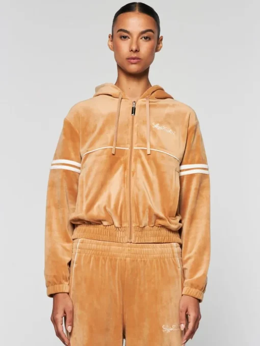 Velour|Sergio Tacchini Women'S Scopeto Hoodie- Meerkat