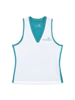 Tops And Sports Bras|Sergio Tacchini Women'S Vigentino Tennis V-Neck Tank Top- White
