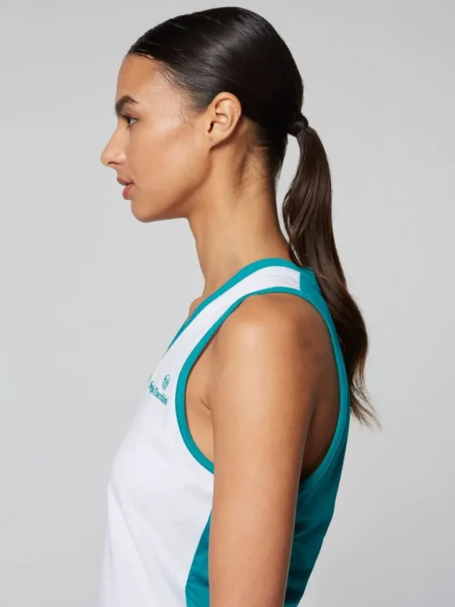 Tops And Sports Bras|Sergio Tacchini Women'S Vigentino Tennis V-Neck Tank Top- White