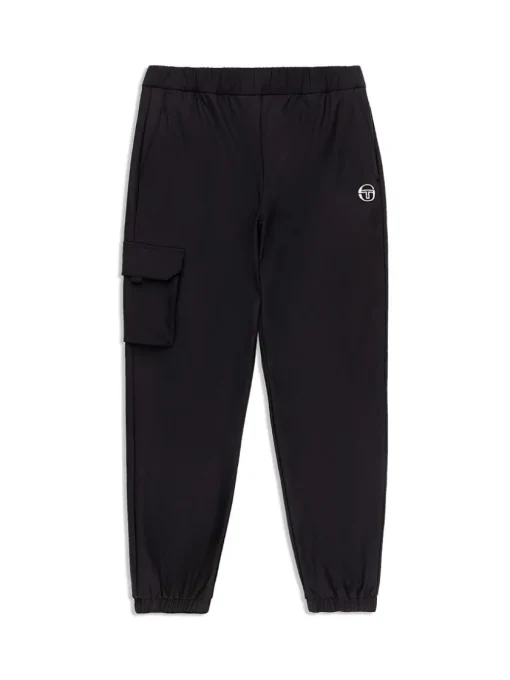 View All|Sergio Tacchini Woven Cargo Jogger Pants- Black