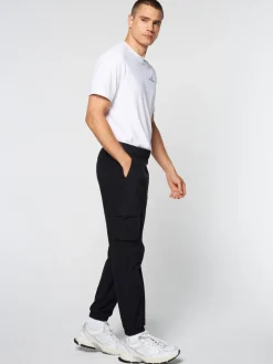 View All|Sergio Tacchini Woven Cargo Jogger Pants- Black