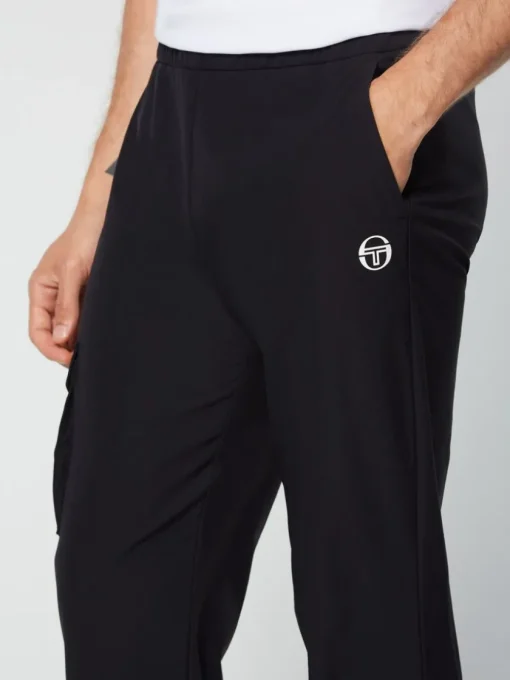 View All|Sergio Tacchini Woven Cargo Jogger Pants- Black