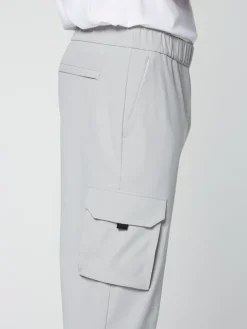 View All|Sergio Tacchini Woven Cargo Jogger Pants- Heather Grey