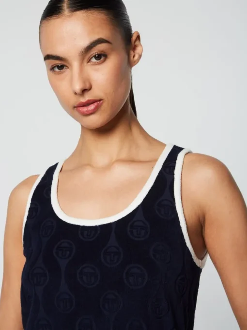 Tops And Sports Bras|Sergio Tacchini Zona Tank- Maritime Blue